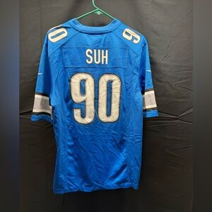 Men’s NFL Detroit Lions Suh #90 Football Jersey Sz M (10AP)
